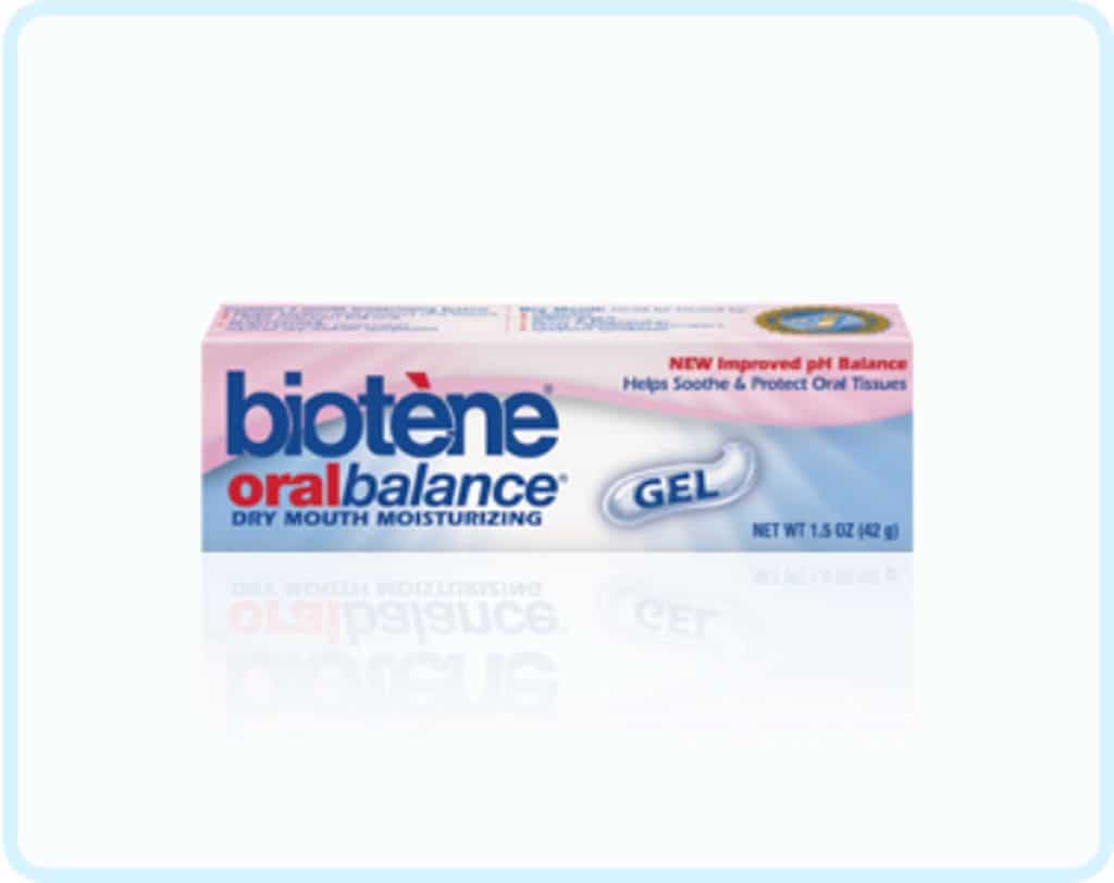 Ved Kolbotn Tannklinikk brukes Biotene Oralbalance gel som lindrende behandling for munntørrhet – Kolbotn, Follo, Sofiemyr og Holmlia.